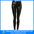 Custom Wholesale Korea Style Women Shiny Sexy Leather Leggings